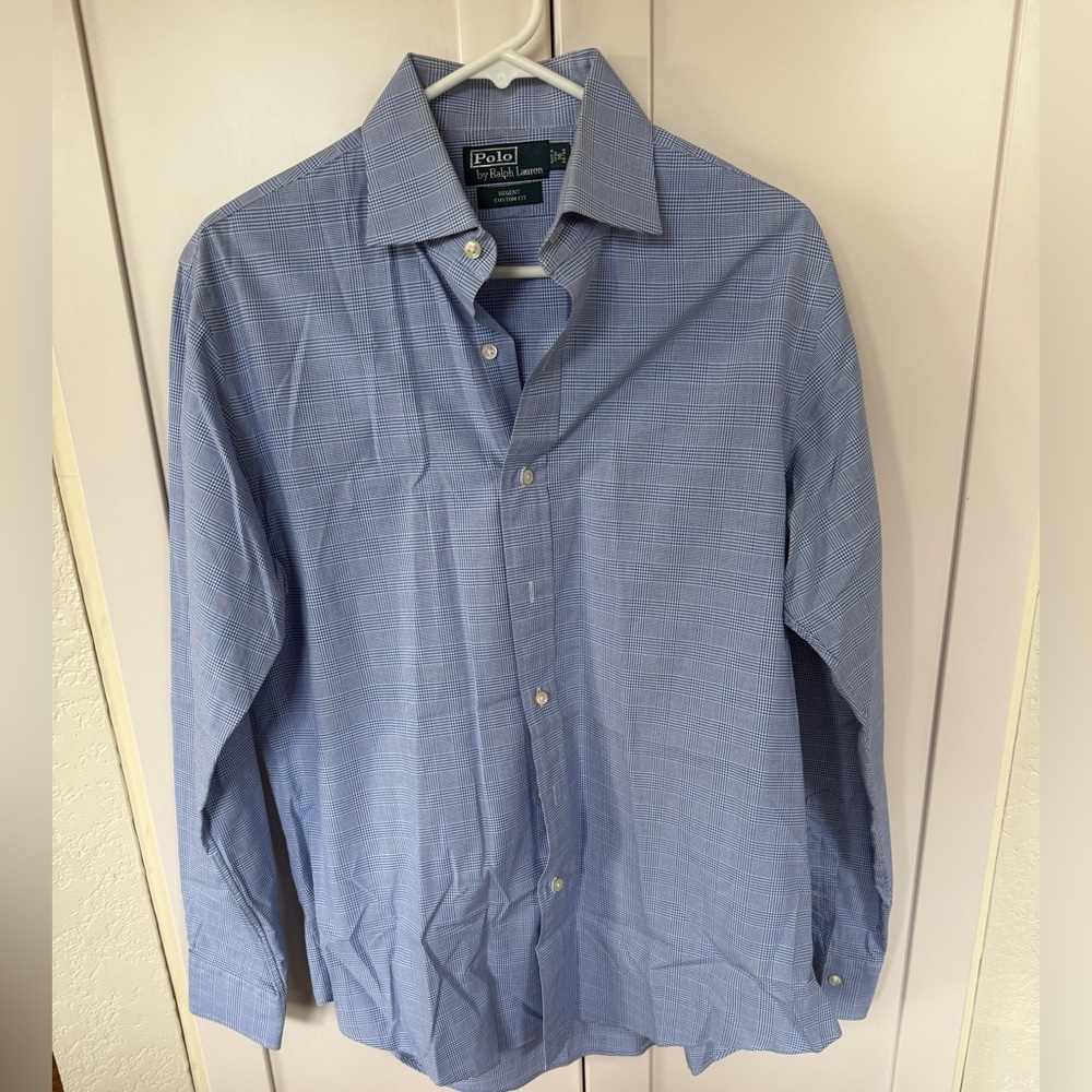 Ralph Lauren Men's Blue Casual Button Down Shirt